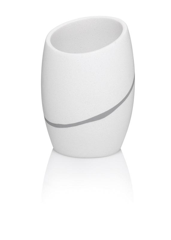 Kela Hrnek Talus polyresin bílá
