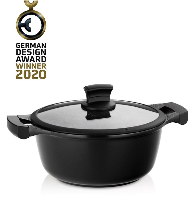 Kela KL-12219 Kastrol s nepřilnavým povrchem a poklicí STELLA NOVA 24 cm
