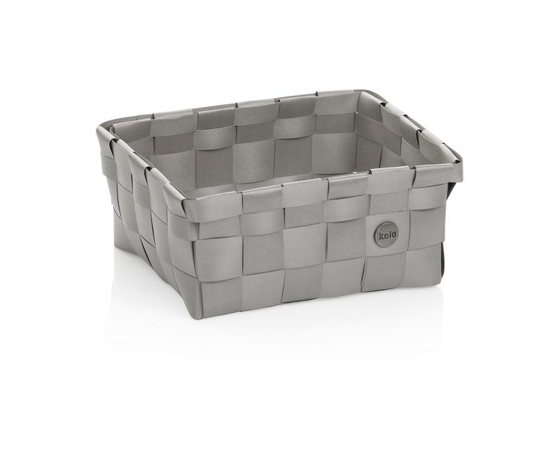 Kela Koš Neo 23x15 cm plast stříbrná šedá