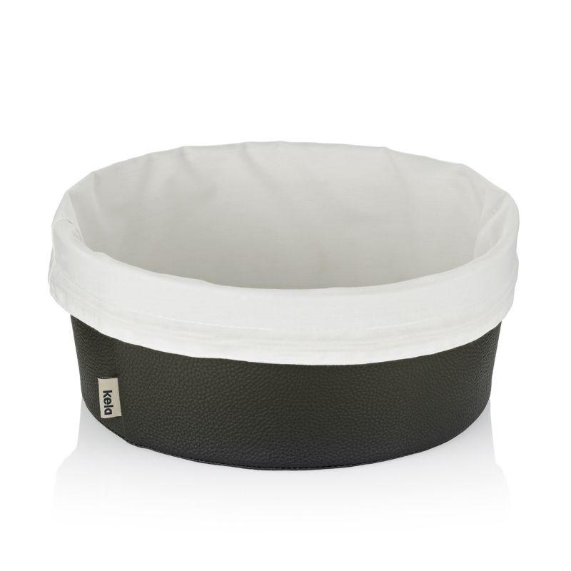 Kela Košík na chleba Grana PU kůže černá 11,0cm 28,0cm