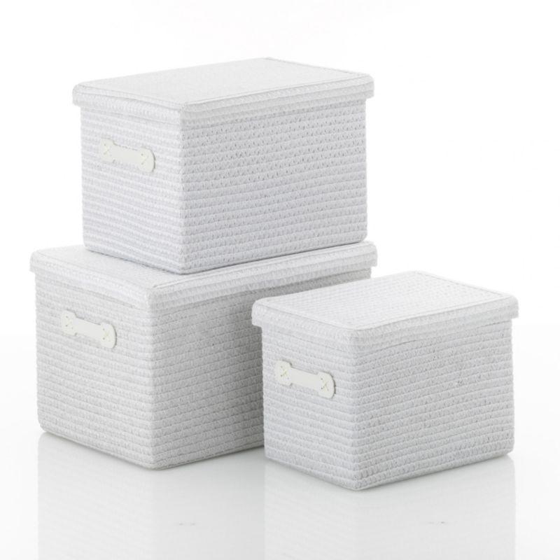 Kela Sada košů RIMOSSA 3 ks bílá