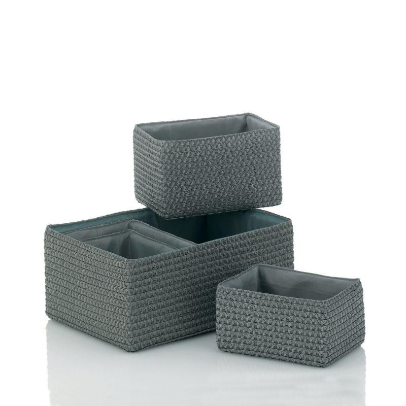 Kela Sada košů RIMOSSA 5ks, plast šedá