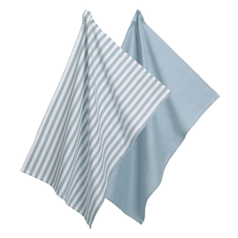 Kela Utěrka na nádobí CAJA 2 ks 55% bavlna/45% bambus modrá 70x50 cm