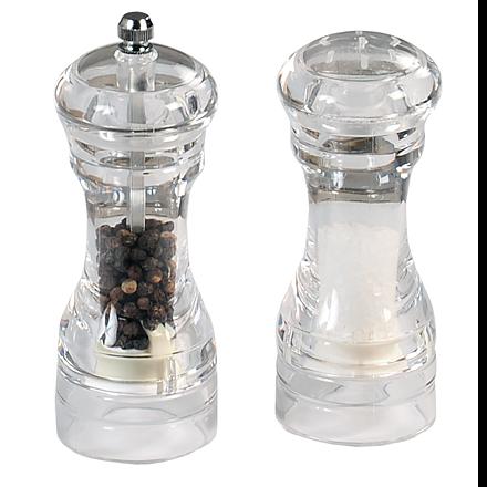 KESPER 13500 Mlýnek na pepř a solnička - akrylové, 14 cm