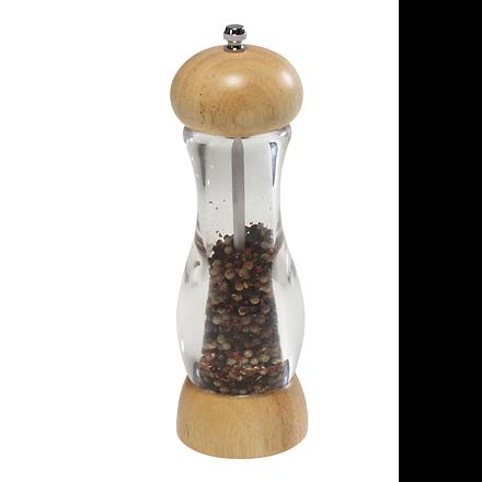 KESPER 13561 Mlýnek na pepř - kaučukové dřevo, akryl, 22 cm