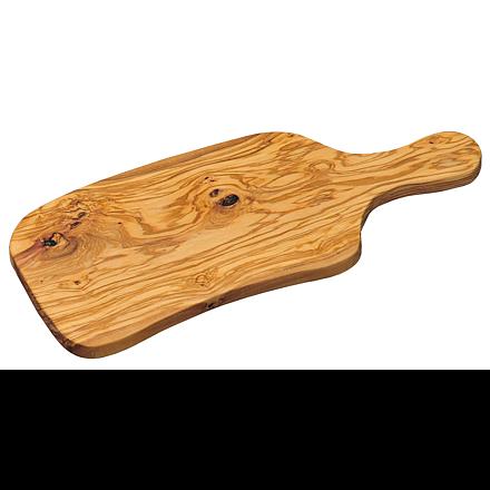 KESPER 2912060 Prkénko na krájení a servírování, 39 x 16,5 x 1,6 cm, olivové dřevo