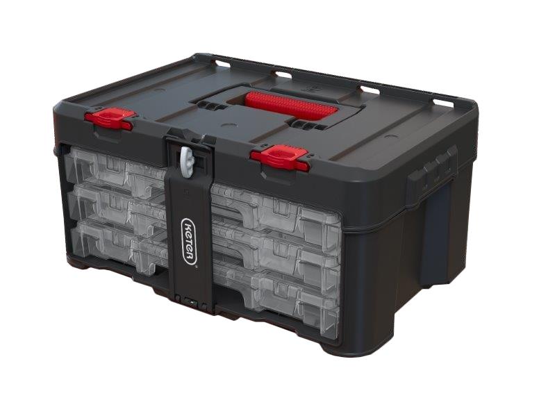 Keter Box Stack’N’Roll se třemi organizéry