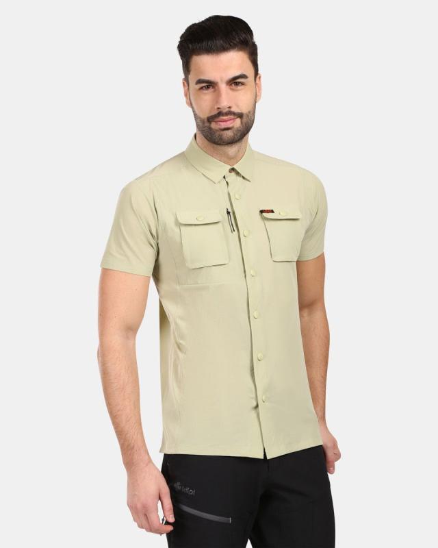 KILPI BOMBAY-M Béžová pánska outdoorová košeľa