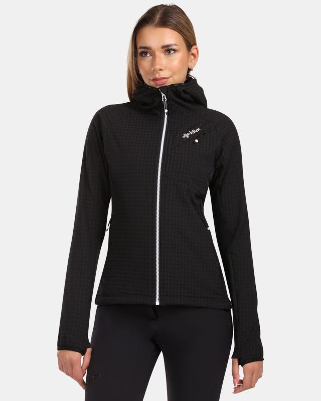 KILPI FRENSIS-W Čierna dámska fleecová mikina