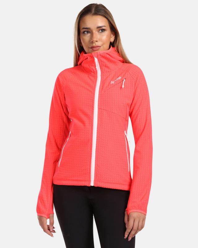 KILPI FRENSIS-W Růžová dámská fleecová mikina