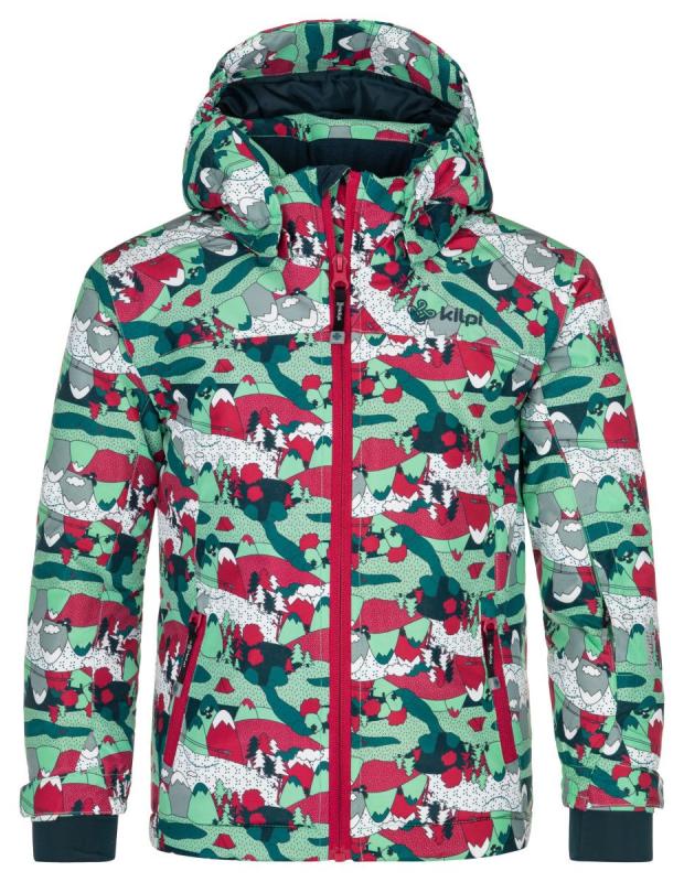 Kilpi JENOVA-JG tyrkysová detská lyžiarska bunda