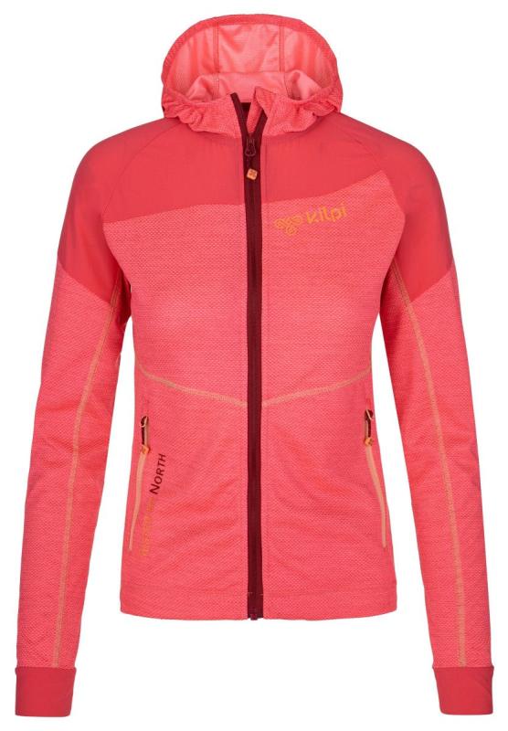 KILPI MEMPHIS-W Růžová dámská funkční mikina