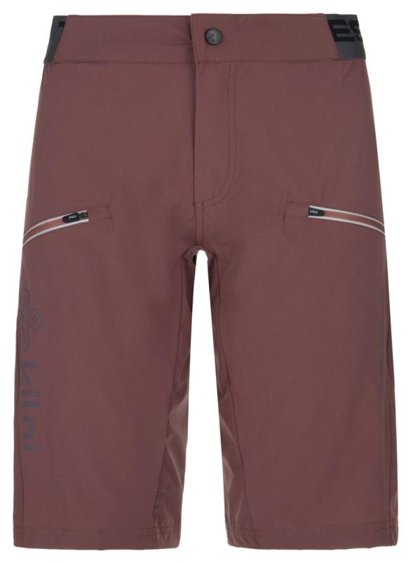 Kilpi TRACKEE-W tmavě červené dámské cyklistické kraťasy