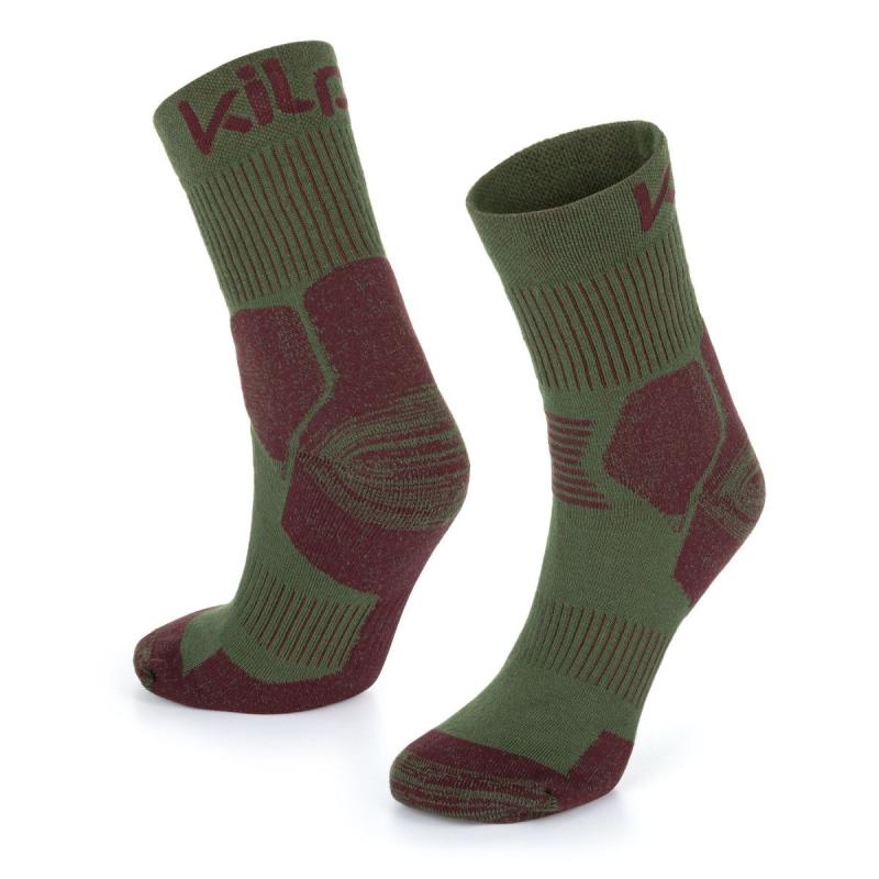KILPI ULTRA-U Khaki unisex outdoorové ponožky