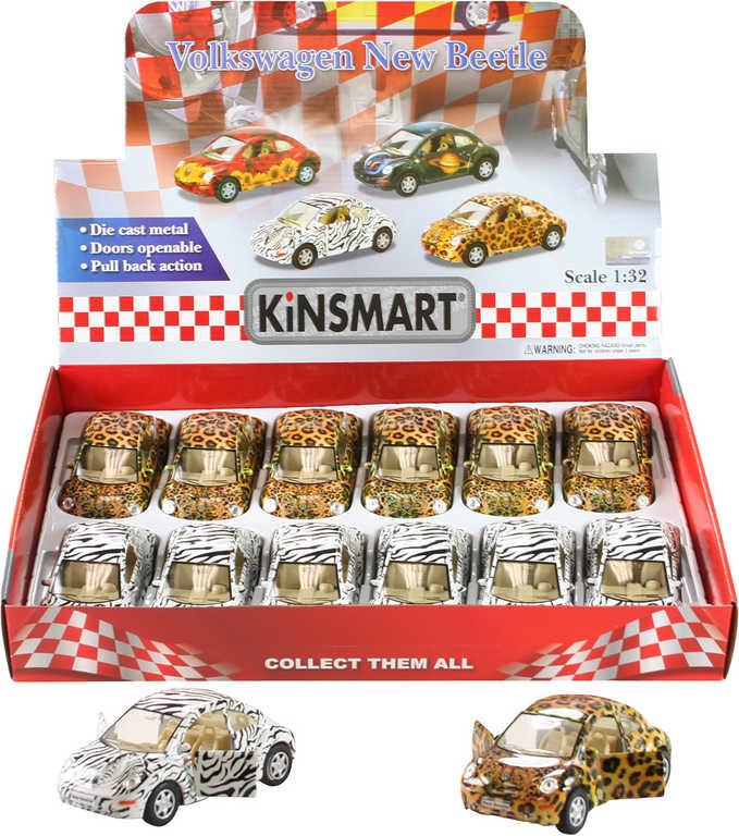 Kinsmart Auto model 1:32 VW New Beetle kov PB 13cm 2 druhy
