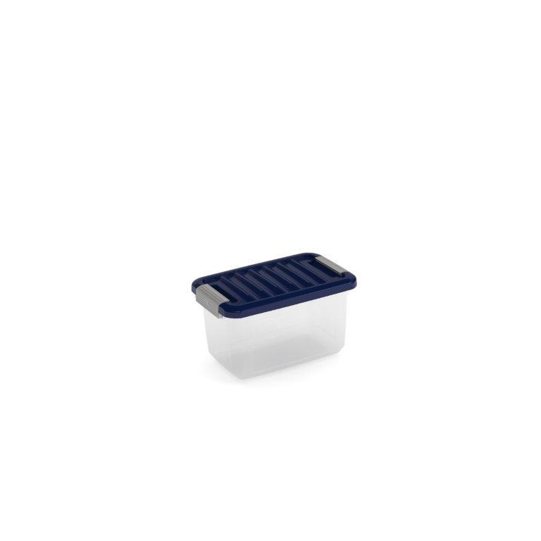 KIS Box W Box XS transparentní/indigo modrá