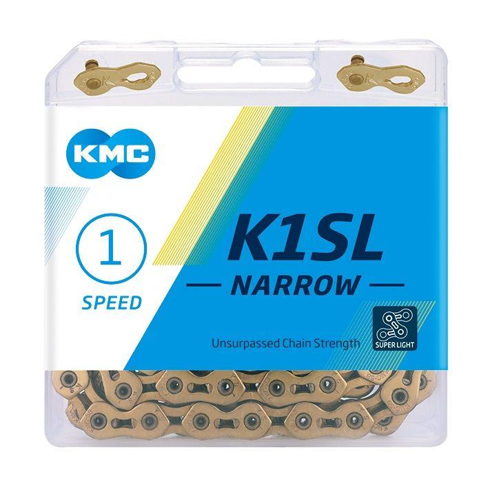 Kmc K1 SL Narrow 1/2x3/32 Zlatý BOX řetěz