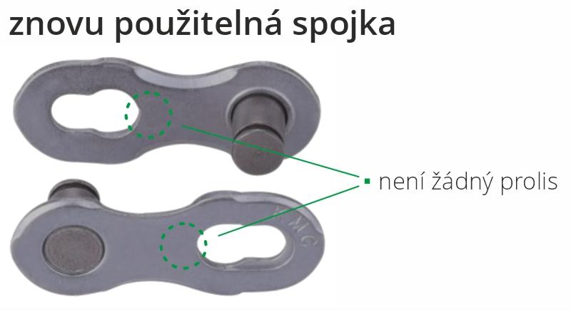 Kmc spojka řetězu 10R DLC