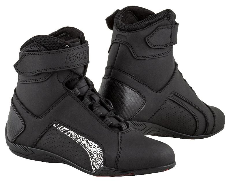 Kore Velcro 2.0 černo-bílé dámské boty na motorku
