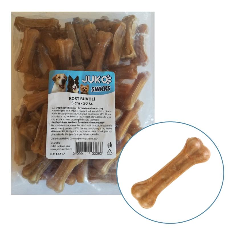 Kost buvolí JUKO Snacks 5 cm (50 ks)