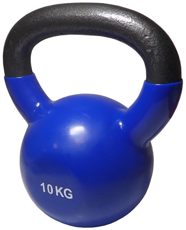 Kubisport Kettlebell 10 kg s vinylovým povlakom