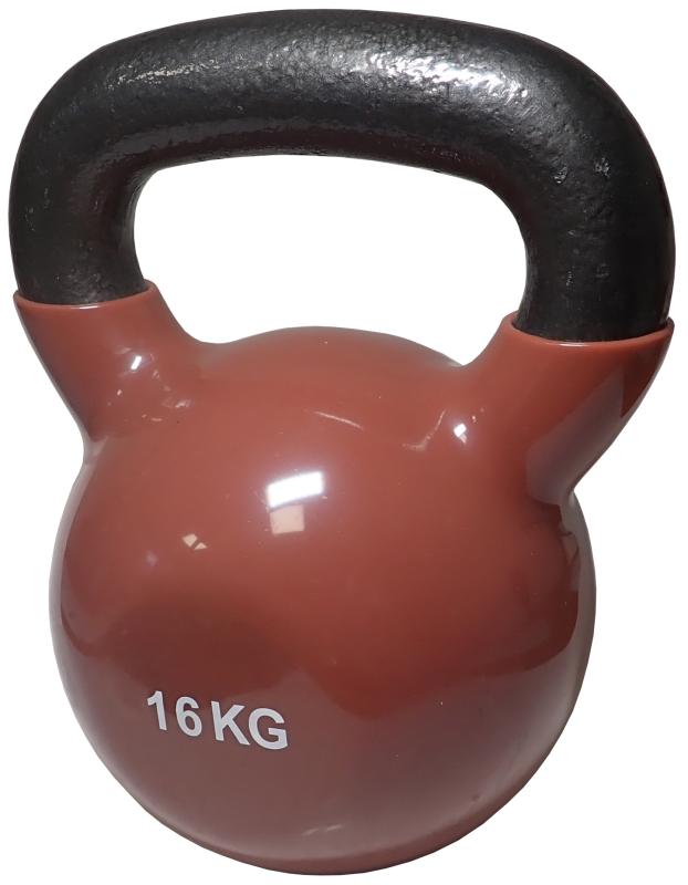 Kubisport Kettlebell 16 kg s vinylovým povlakom