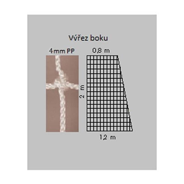 Kv řezáč Síť házená bílá 4mm