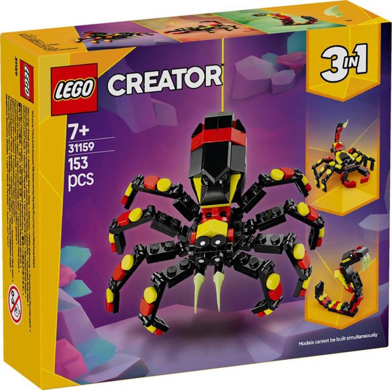 Lego CREATOR Divoká zvířata: Překvapivý pavouk 3v1 31159 (stavebnice)