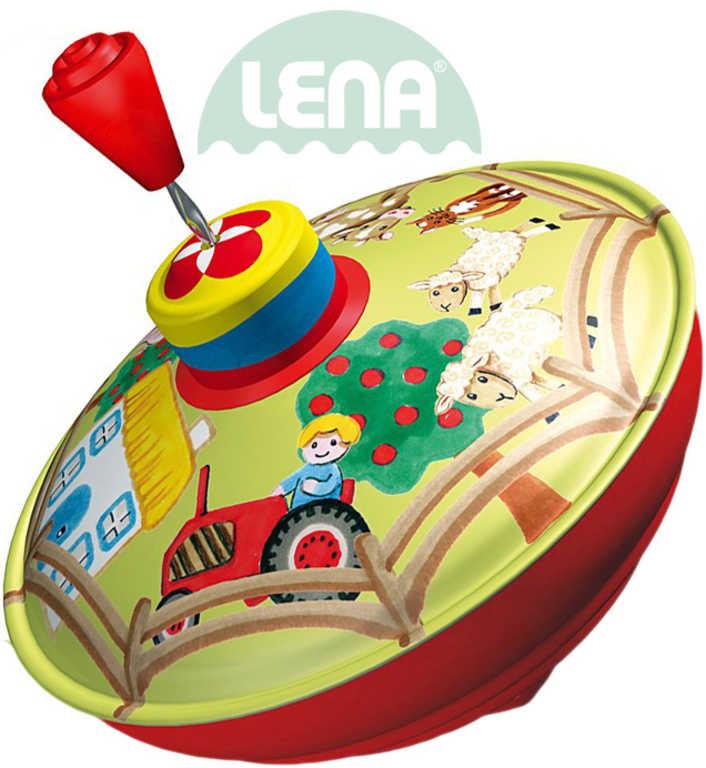 Lena Hra dětská káča vlk Selský dvůr 13cm kov