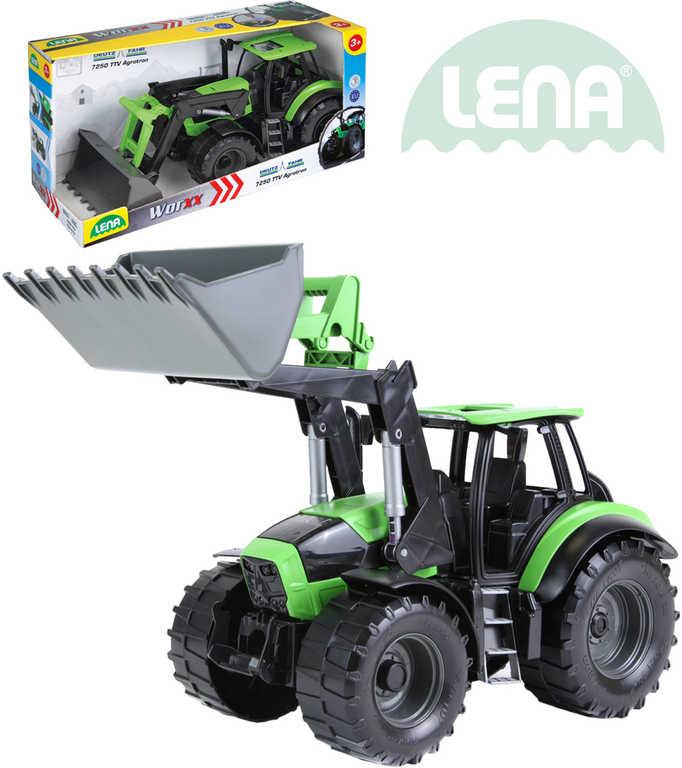 Lena Traktor funkční se lžící 45cm Worxx 1:15 DeutzFahr Agrotron 7250 plast