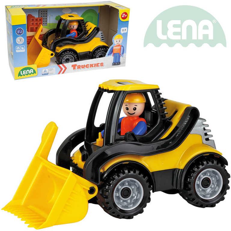 Lena Truckies nakladač 20cm set baby autíčko + panáček 01622 plast