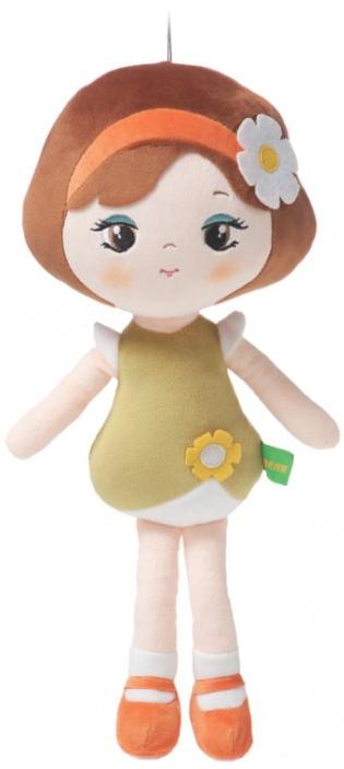 LEVENYA PLYŠ Panenka látková Roma textilní hadrová na mazlení do postýlky