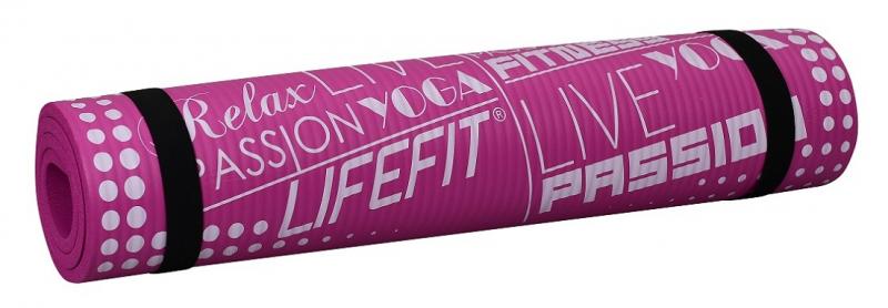 Lifefit Podložka YOGA MAT EXKLUZIV , 100x60x1cm, bordó