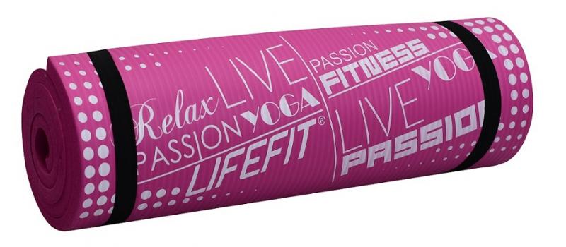 Lifefit Podložka YOGA MAT EXKLUZIV PLUS, 180x60x1.5cm, bordo