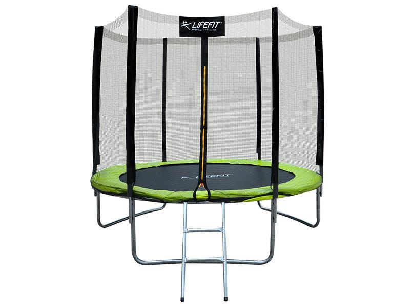 Lifefit 244cm x 68 cm trampolínový set + vonkajšia sieť + rebrík