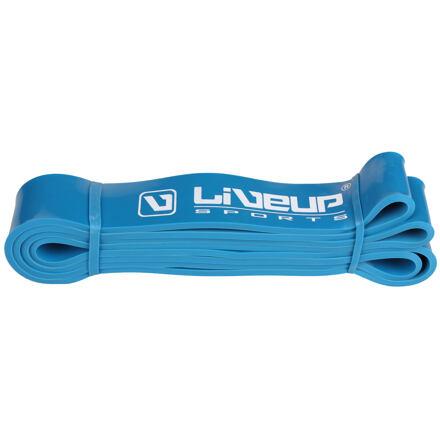 Levně LiveUp Aerobic guma posilovací guma 208 x 0,45 cm modrá - S