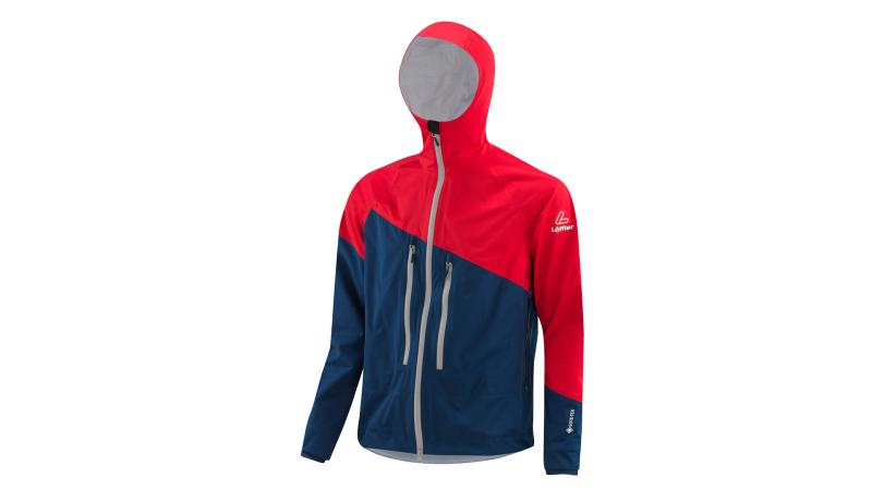 Löffler HOODED GTX ACTIVE 2022 červeno-modrá pánská zimní bunda