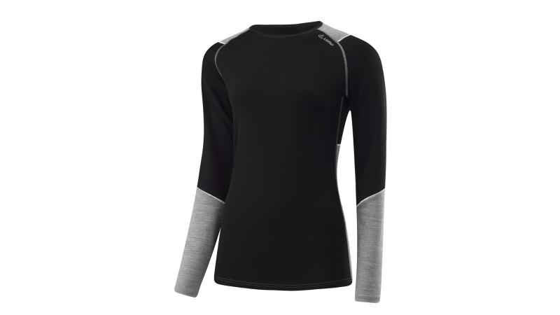 Löffler L/S TRANSTEX MERINO 2022 čierne dámske funkčné tričko