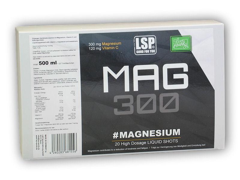 Levně LSP Nutrition Magnesium liquid 20 ampulí á 25ml