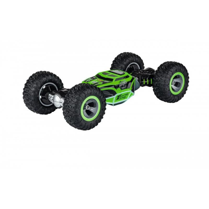 MAGIC MACHINE, oboustranný STUNT model, 1:10, 4WD, 2.4 GHz, 100% RTR, zelená