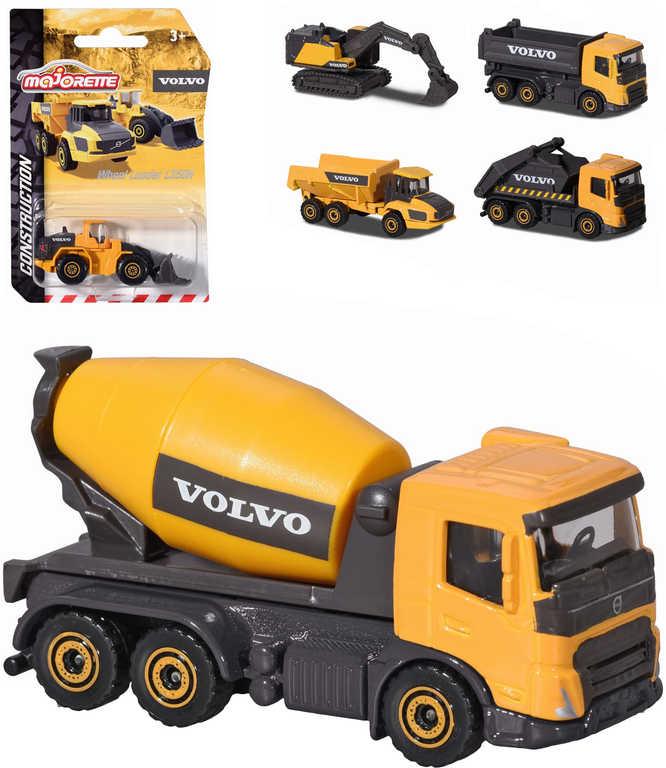 Majorette Auto Volvo 8cm kovové pracovní 6 druhů na kartě