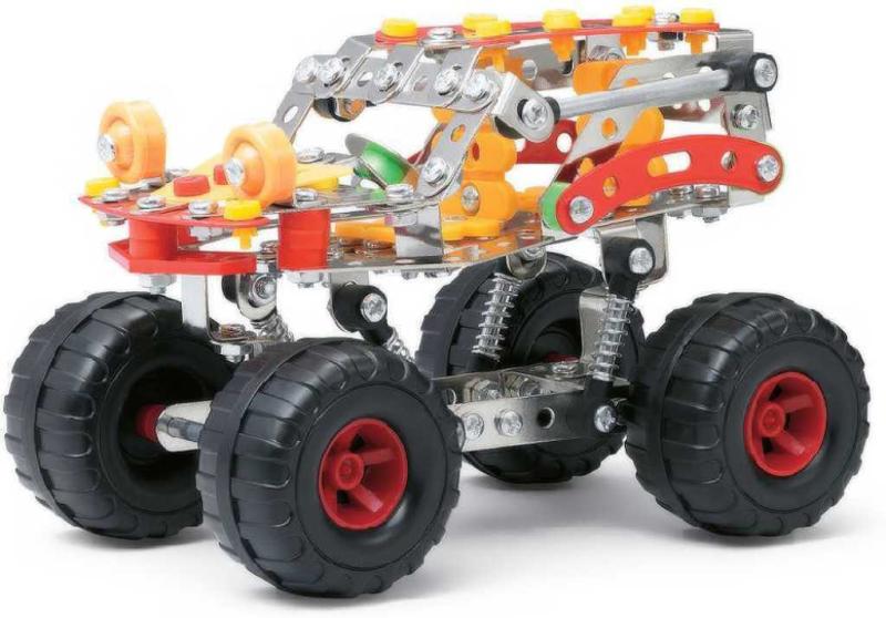 MALÝ MECHANIK Auto SUV terénní 272 dílkú kovová (stavebnice) typu Merkur