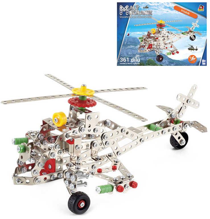 MALÝ MECHANIK Vrtulník 364 dílů kovová (stavebnice) typu Merkur