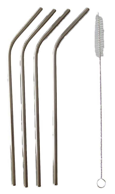 Mat Brčka nerez 21,5cm ohnutá (4ks) + kartáček na čištění