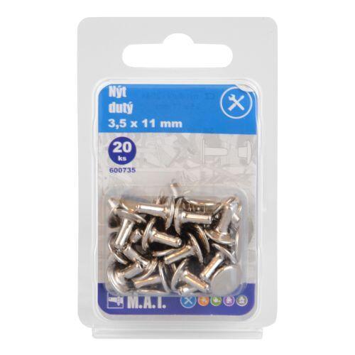 Mat Nýt dutý 3.5x11mm (20ks)