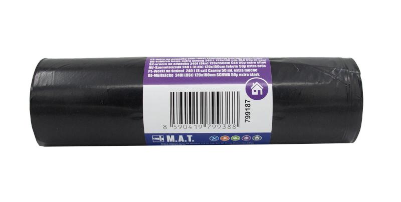 Mat Pytle na odpadky 240l (8ks) 120x150cm ČER 50 extra silné