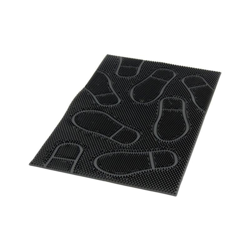 Mat Rohož guma 40x60cm STOPY, ČER