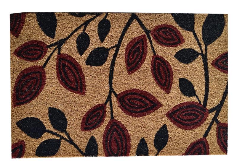 Mat Rohož PVC+kokos 40x60cm LÍSTKY