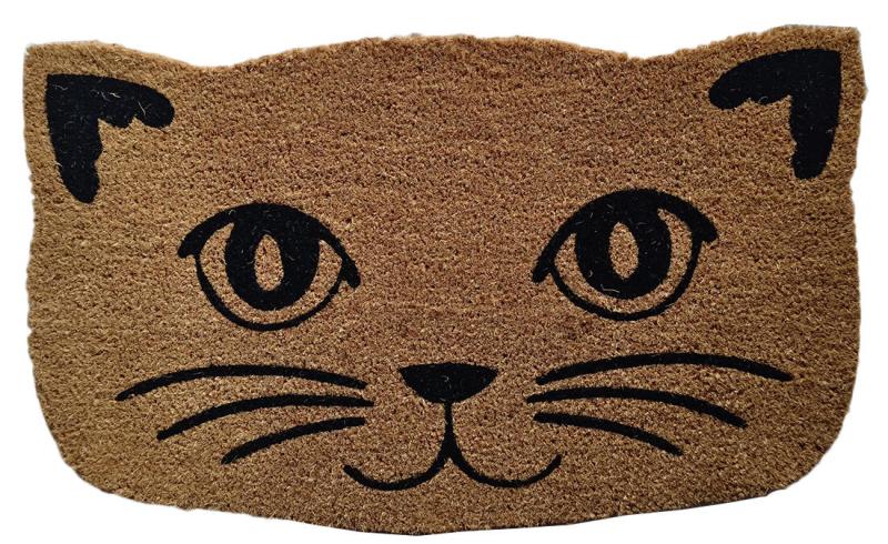 Mat Rohož PVC+kokos 45x75cm KOČKA