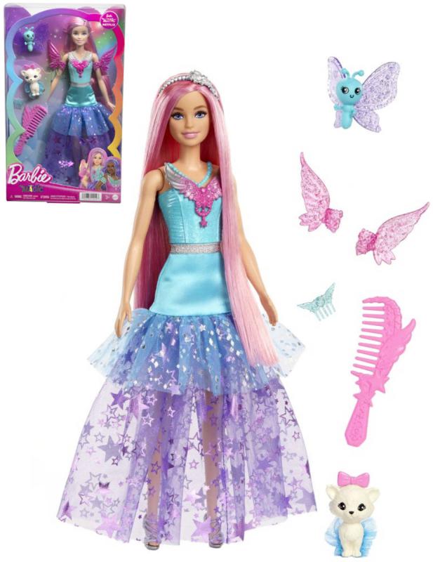 Mattel BRB Barbie a dotek kouzla panenka Malibu set s doplňky